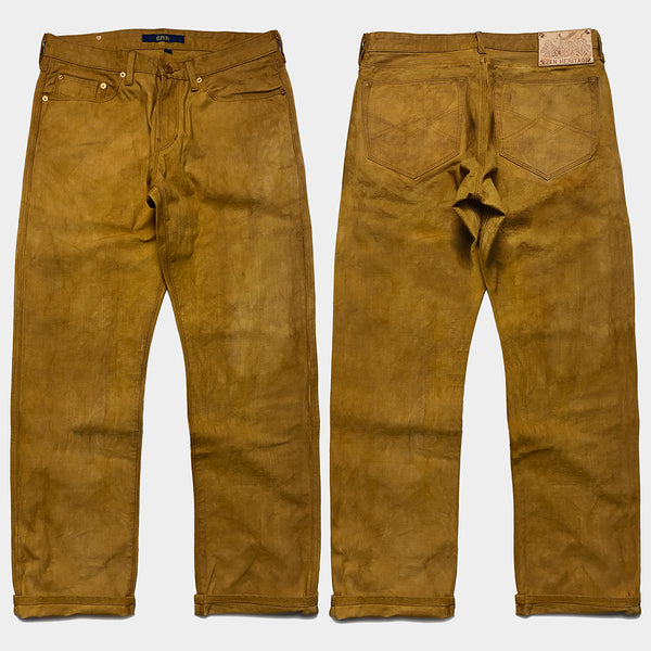 Levi Strauss White Oak Cone Denim Distressed Jeans ~ Red Stripe