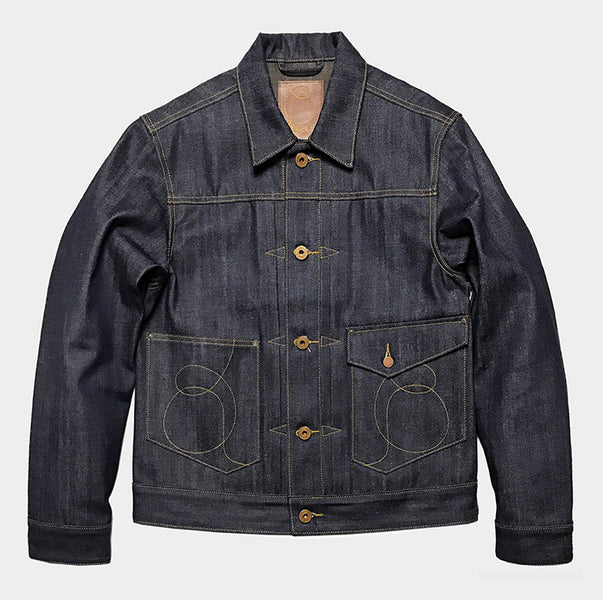 BZEN M.3390-WAYLON REGULAR FIT 2 POCKET DENIM JACKET-12oz-RAW INDIGO