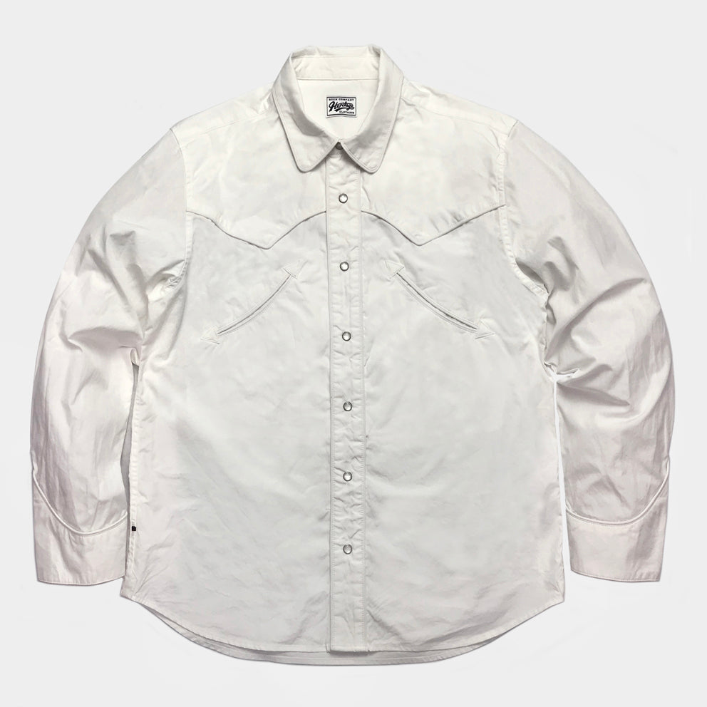 Relaxed Fit Western Shirt - White